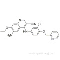 3-Quinolinecarbonitrile, 6-amino-4-[[3-chloro-4-(2-pyridinylmethoxy)phenyl]amino]-7-ethoxy- CAS 848139-78-6